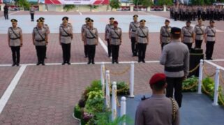 Suasana Sertijab di Polda Sulteng. Foto: Dokpolda Sulteng.