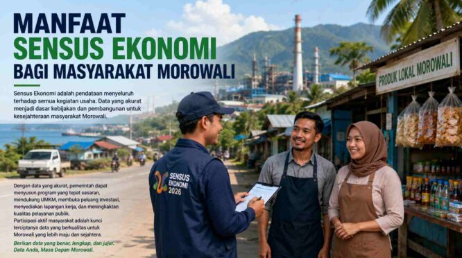 Manfaat Sensus Ekonomi bagi masyarakat Morowali
