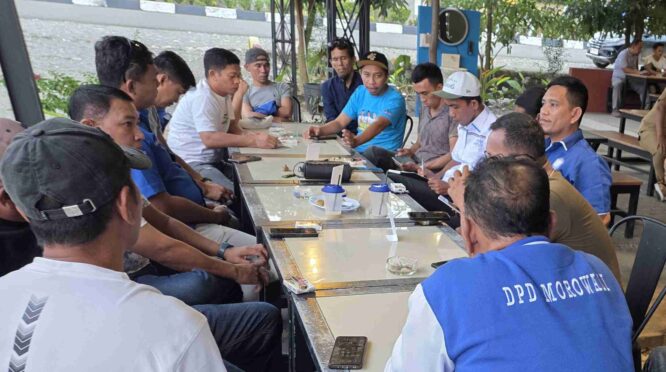 Suasana rapat Pengurus DPD PAN Morowali membahas persiapan Rakerda, Selasa 14 Juli 2026. Foto: PAN Morowali.
