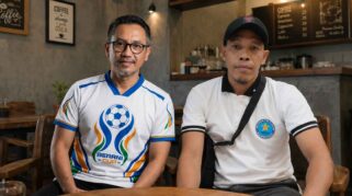 Wakil Ketua DPRD Provinsi Sulawesi Tengah, Syarifudin Hafid bersama Aktivis GANN Morowali, Rustam. Foto: Halo Morowali.