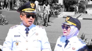 Bupati Morowali Iksan Baharudin Abdul Rauf bersama Wakil Bupati Iriane Iliyas. Foto: IKP Morowali