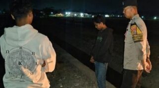 Personel Polsek Witaponda sedang melakukan patroli malam dalam KRYD, Jumat malam 28 Agustus 2026. | Foto: Polsek Witaponda.
