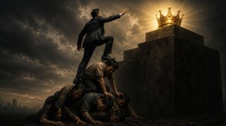 Ilustrasi tak perlu menjadi besar, jika menginjak kepala orang lain. Foto: Halo Morowali.