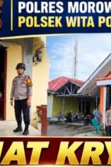 Polsek Witaponda Polres Morowali melakukan KRYD di Gereja yang ada di Kecamatan Witaponda, Minggu 13 September 2026. | Foto: Dok-Polsek Witaponda.